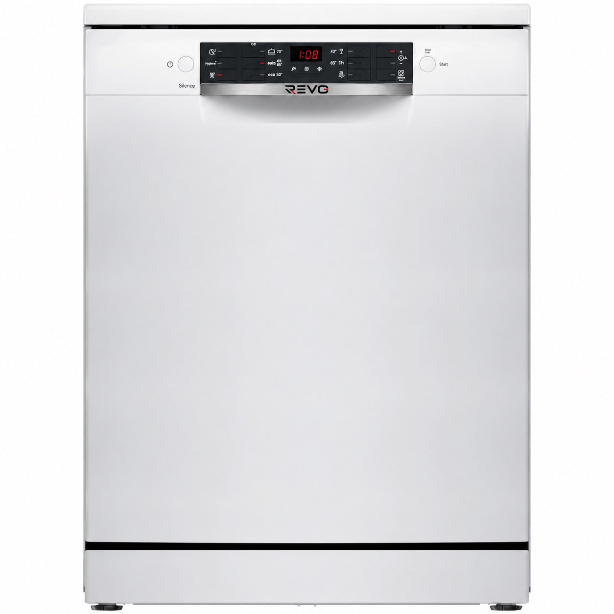 Lave-Vaisselle REVO Clario – 60 cm – 6 Programmes – Séchage Extra – 48 dB – Panier Réglable 3 Niveaux