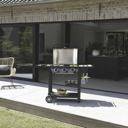Barbecue gaz sur chariot Ibiza - 3 Brûleurs 8,4 kW