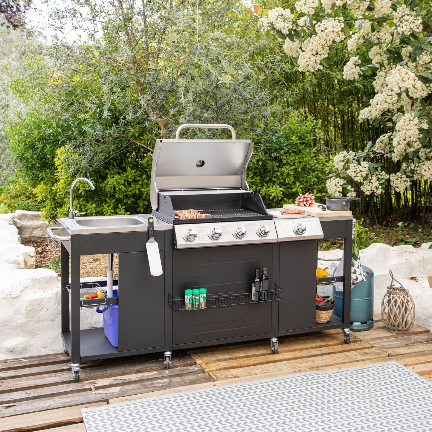 Cuisine d'extérieur REVO Alicante – 4+1 brûleurs 17,2 kW