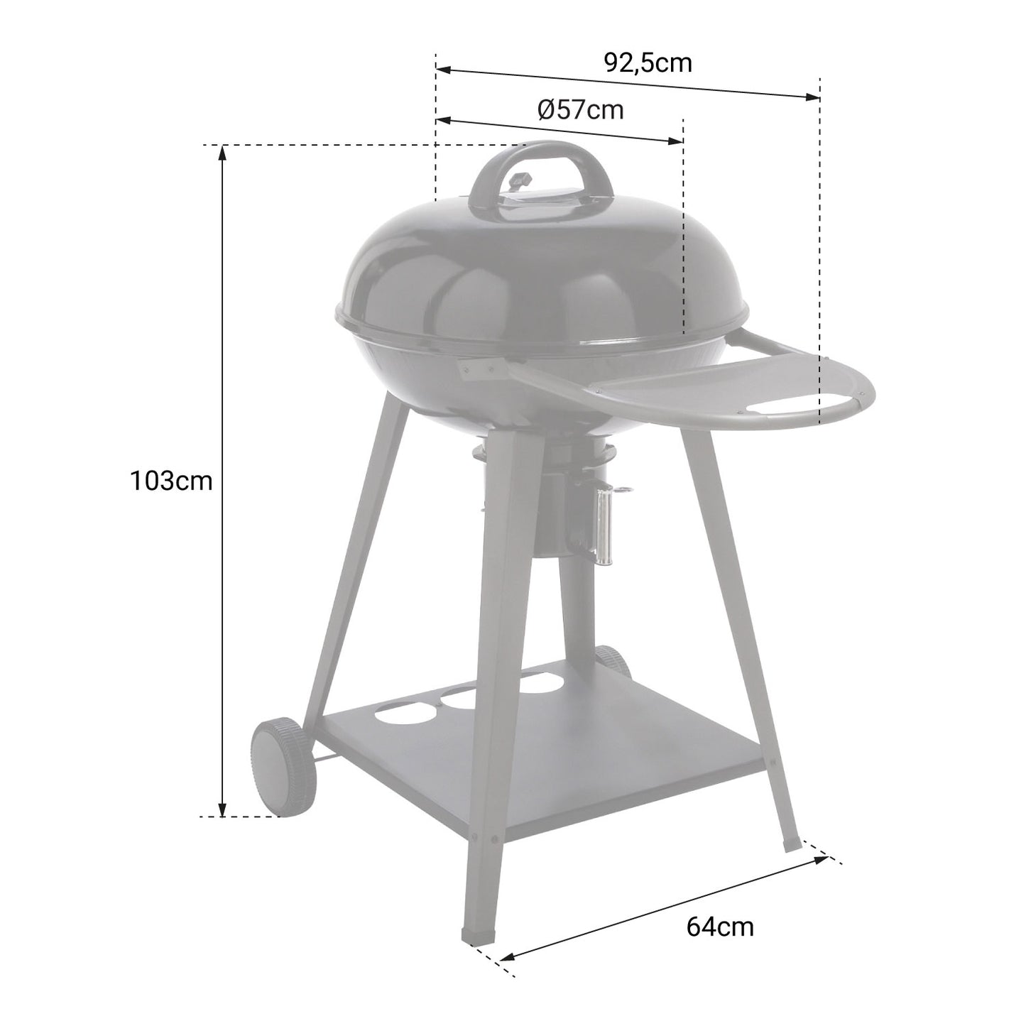 Barbecue charbon REVO Porto 57