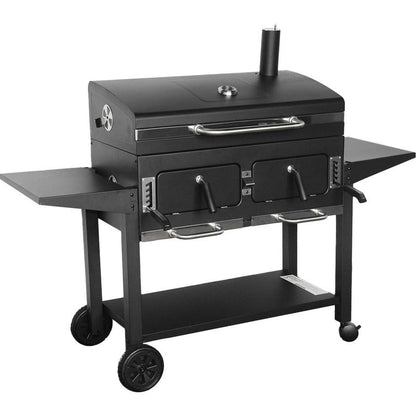 Barbecue Grill Charbon de Bois REVO Seville XL – Fumoir – Bac à Charbon Réglable