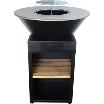 Brasero Plancha REVO Vigo – Ø 81,5 cm – Grille de cuisson – Rangement à bûches