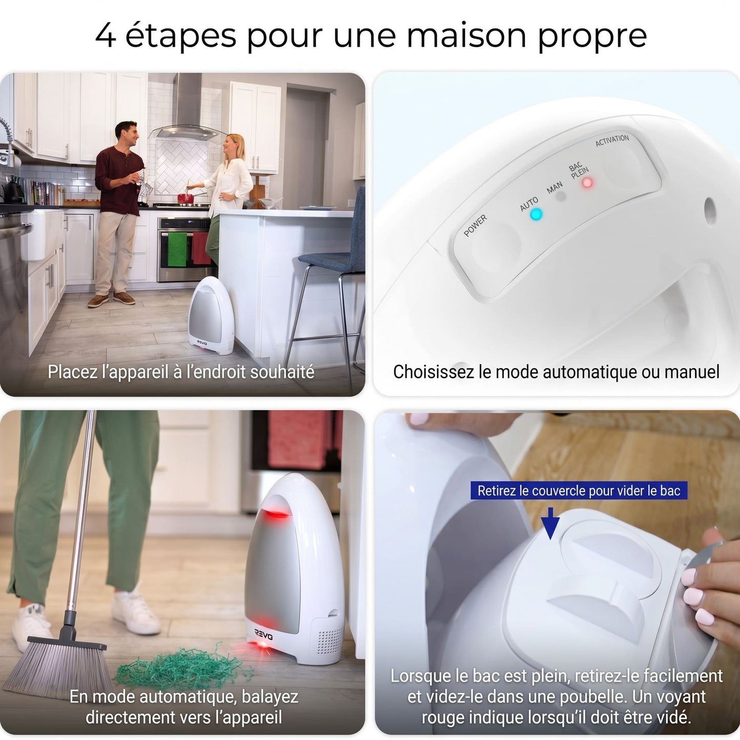REVO CleanStation™ – Aspirateur Automatique Sans Contact