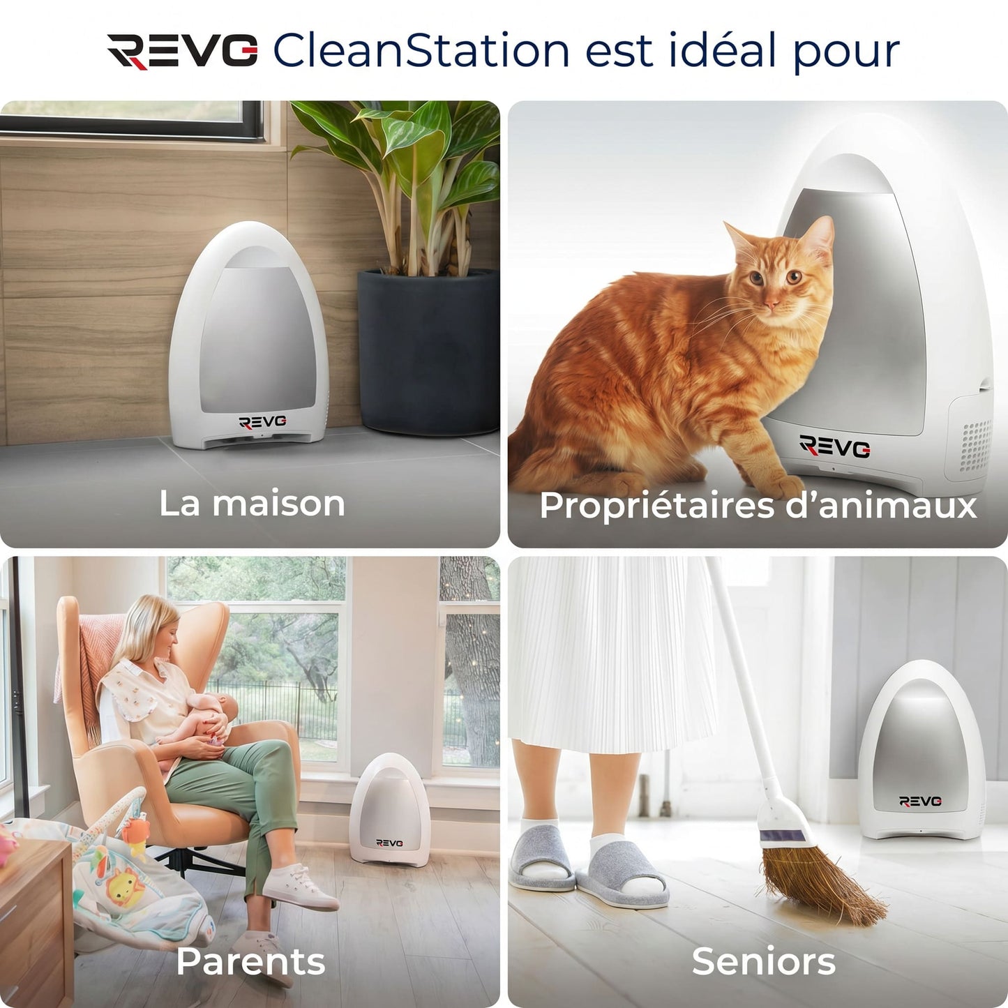 REVO CleanStation™ – Aspirateur Automatique Sans Contact