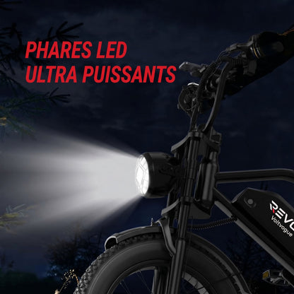 REVO Voltvogue™ – Vélo Électrique Fat Bike Tout-Terrain 1500W