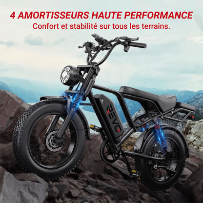 REVO Voltvogue™ – Vélo Électrique Fat Bike Tout-Terrain 1500W