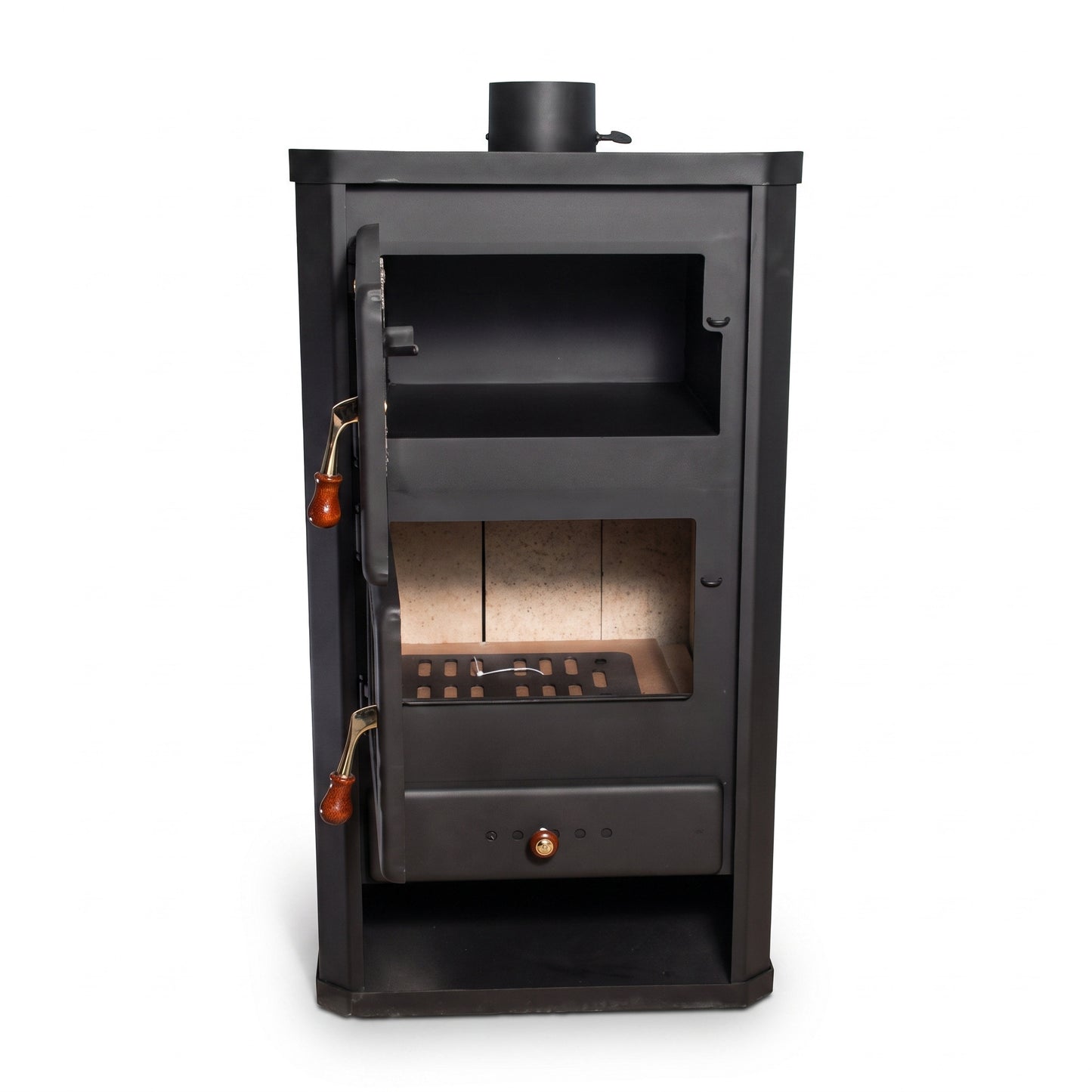 Poêle à bois REVO 12 kW – Four intégré – Sortie supérieure