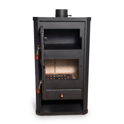 Poêle à bois REVO 12 kW – Four intégré – Sortie supérieure