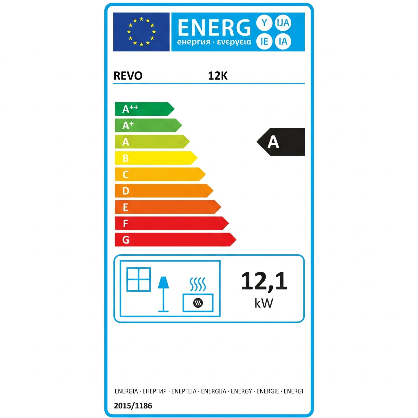 Poêle à bois REVO 12 kW – Four intégré – Sortie supérieure