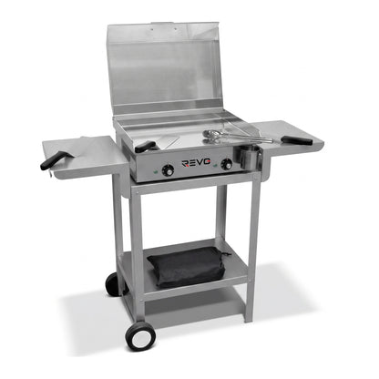 Pack Plancha Électrique REVO Alicante – Chariot & Accessoires Inclus – 2400 W