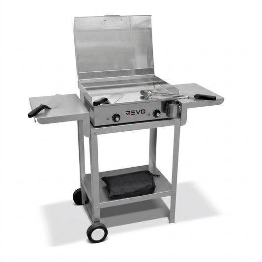 Pack Plancha Électrique REVO Alicante – Chariot & Accessoires Inclus – 2400 W