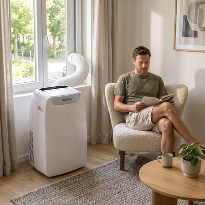 Climatiseur Mobile REVO Clima Pro 14 – 14 000 BTU – Wi-Fi – A++ – 4-en-1