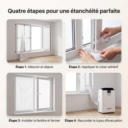 Climatiseur Mobile REVO Aero 14 – 14 000 BTU – Wi-Fi – 4-en-1 – 33 m² – Classe A