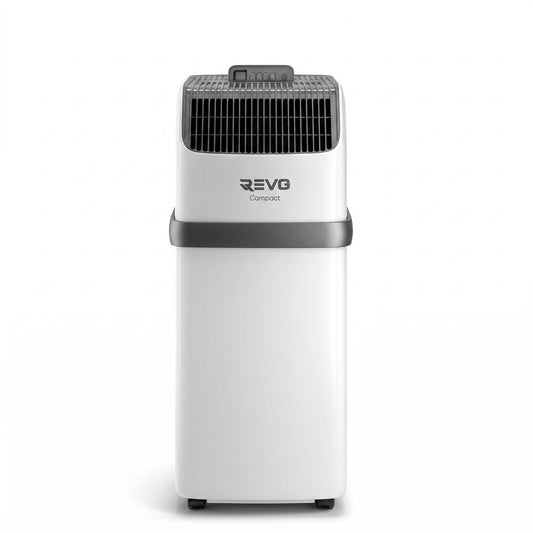 Climatiseur Mobile REVO Compact – 8 300 BTU – 2,1 kW – 3-en-1 – 52 dB – Classe A