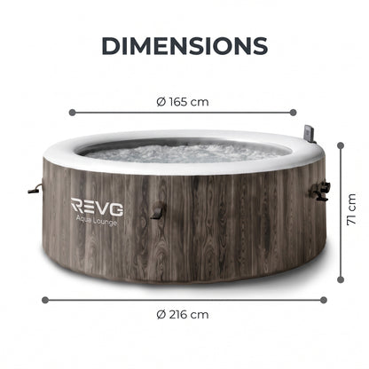 Spa Gonflable REVO Aqua Lounge – 6 Places – 170 Jets – Chauffage 40°C – Wi-Fi