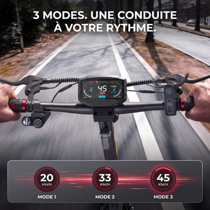 Trottinette Électrique REVO Vector – 1100 W Max. – Autonomie 70 km – Batterie 48 V 13 Ah – Pneus 10" – Suspension & NFC