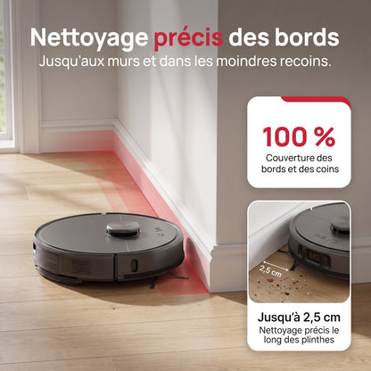 Robot Aspirateur Laveur REVO Apex 25 Noir – 25 000 Pa avec Station Multifonctionnelle & Navigation Intelligente