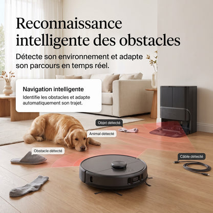Robot Aspirateur Laveur REVO Apex 25 Noir – 25 000 Pa avec Station Multifonctionnelle & Navigation Intelligente