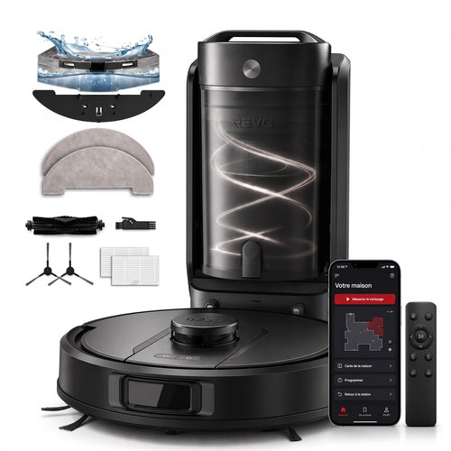Robot Aspirateur Laveur REVO Orbit 18 – 18 000 Pa avec Station Sans Sac 4 L & Navigation LiDAR