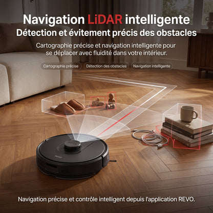 Robot Aspirateur Laveur REVO Orbit 18 – 18 000 Pa avec Station Sans Sac 4 L & Navigation LiDAR