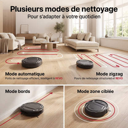 Robot Aspirateur REVO SlimForce 22 – 2 200 Pa, Connecté & Autonomie 120 min