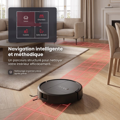 Robot Aspirateur Laveur REVO Vector 15 – 15 000 Pa avec Station de Vidage Automatique & Navigation LiDAR