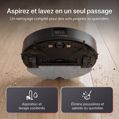 Robot Aspirateur Laveur REVO Vector 15 – 15 000 Pa avec Station de Vidage Automatique & Navigation LiDAR