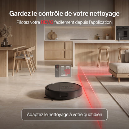 Robot Aspirateur Laveur REVO Vector 15 – 15 000 Pa avec Station de Vidage Automatique & Navigation LiDAR