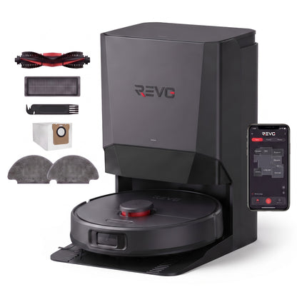 Robot Aspirateur Laveur REVO Nova 6 – 6 000 Pa avec Station Tout-en-Un & Navigation LiDAR