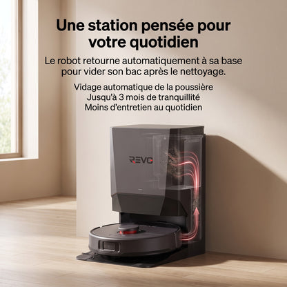 Robot Aspirateur Laveur REVO Nova 6 – 6 000 Pa avec Station Tout-en-Un & Navigation LiDAR