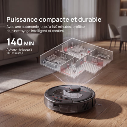 Robot Aspirateur REVO Vector 5 –  Laveur 3-en-1 5 000 Pa avec Navigation Intelligente & Contrôle Connecté