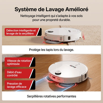 Robot Aspirateur Laveur REVO Apex 25 Blanc – 25 000 Pa avec Station Multifonctionnelle & Navigation Intelligente