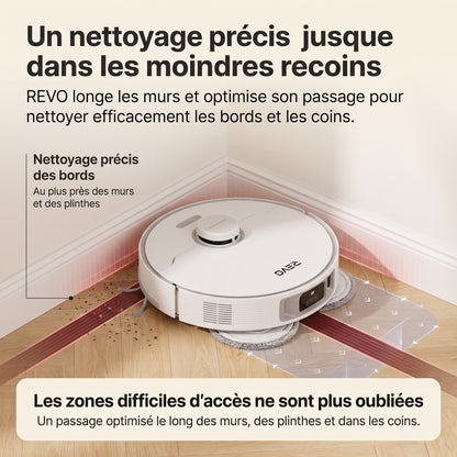 Robot Aspirateur Laveur REVO Vortex 19 – 19 000 Pa avec Station Automatique & Navigation Intelligente