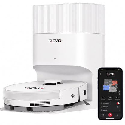 Robot Aspirateur Laveur REVO Vortex 13 –  13 000 Pa avec Station Auto-Vidage & Navigation Laser