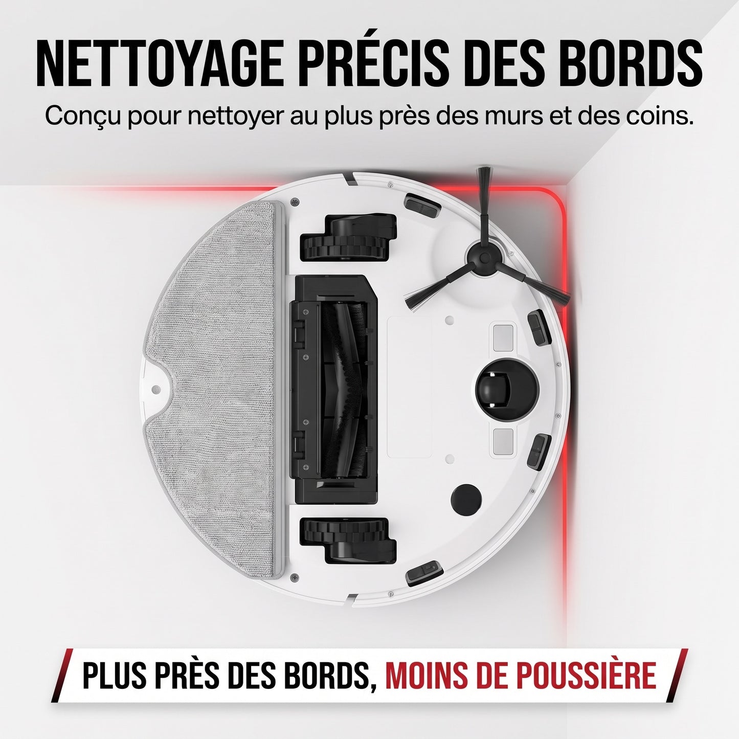 Robot Aspirateur Laveur REVO Vortex 13 –  13 000 Pa avec Station Auto-Vidage & Navigation Laser