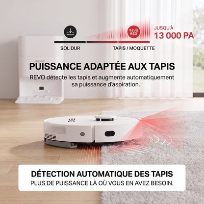 Robot Aspirateur Laveur REVO Vortex 13 –  13 000 Pa avec Station Auto-Vidage & Navigation Laser