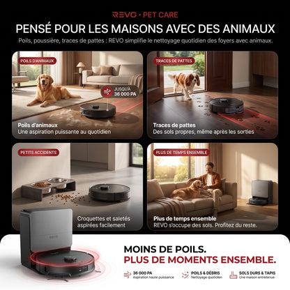 Robot Aspirateur Laveur REVO S20 Ultra – 36 000 Pa – Navigation 3D – Station Automatique