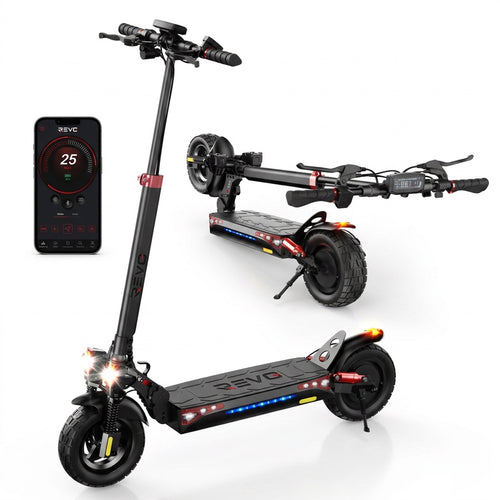 Trottinette Électrique REVO Titan 800 – 800 W – Autonomie 45 km – Batterie 48 V 15 Ah – Pneus Tout-Terrain 10"