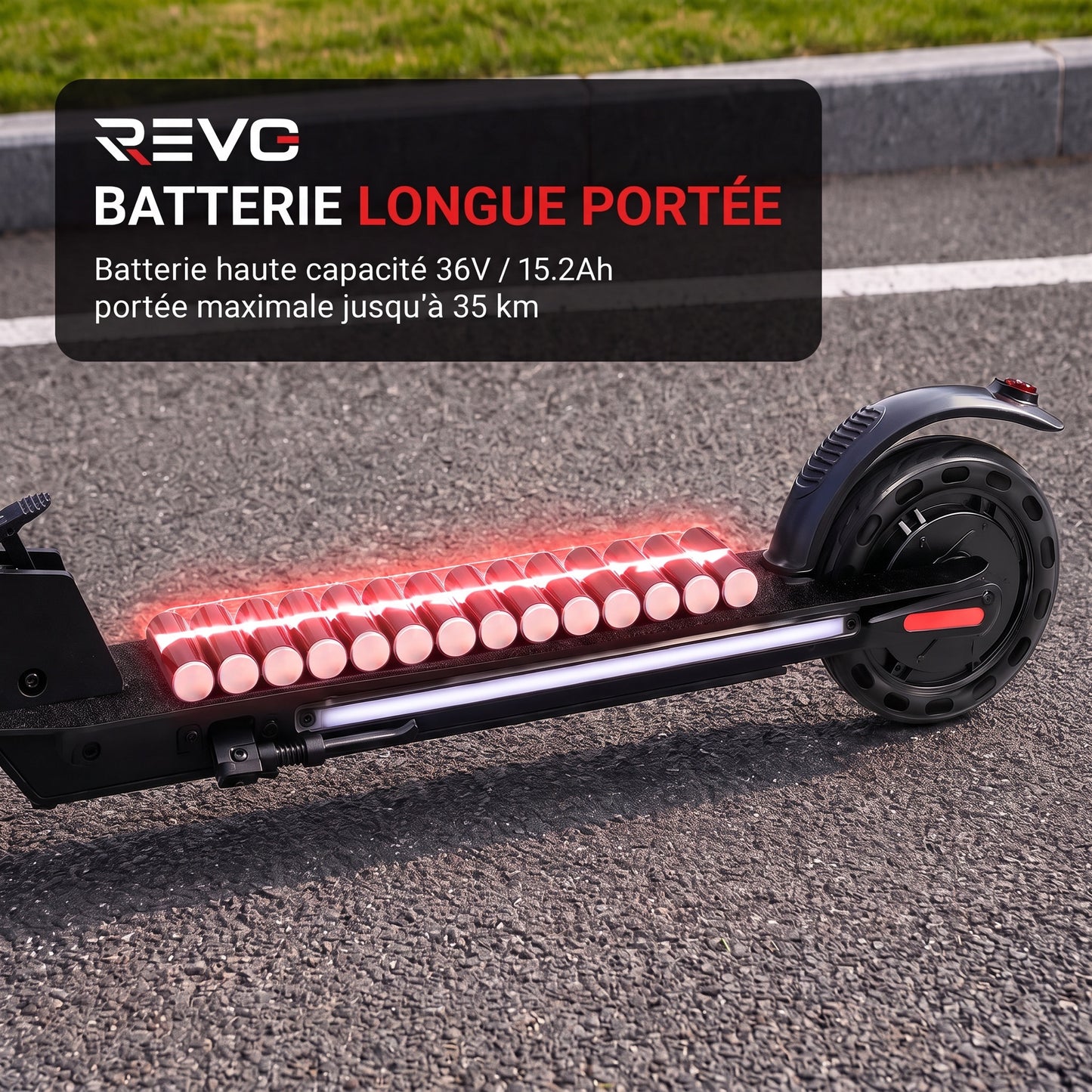 Trottinette Électrique REVO Voltis – 250 W – Autonomie 25 km – Batterie 36 V 5,2 Ah – Pneus 8"