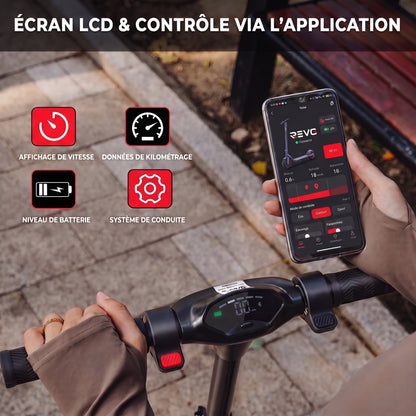 Trottinette Électrique REVO Voltis – 250 W – Autonomie 25 km – Batterie 36 V 5,2 Ah – Pneus 8"