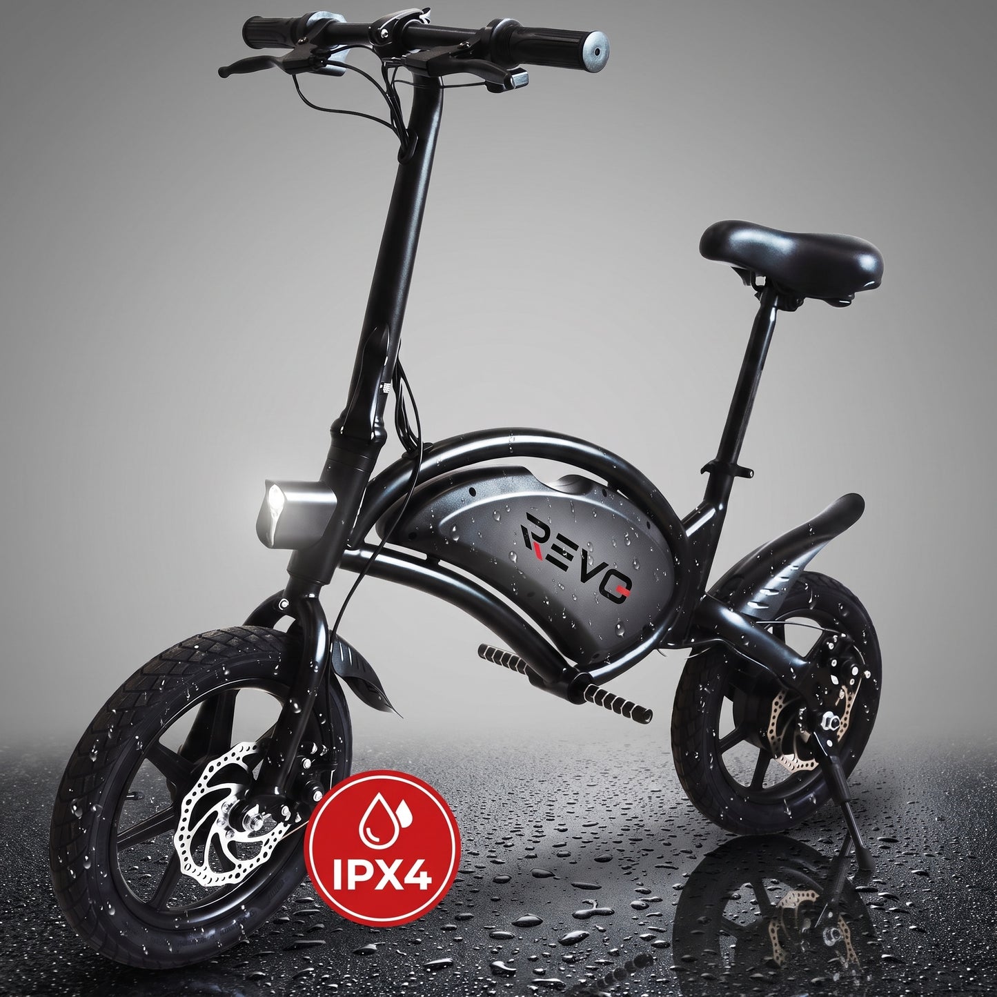 Draisienne Électrique REVO Volt – 350 W – Autonomie 15 à 20 km – Batterie 36V – Pliable – Freins à Disque Avant/Arrière