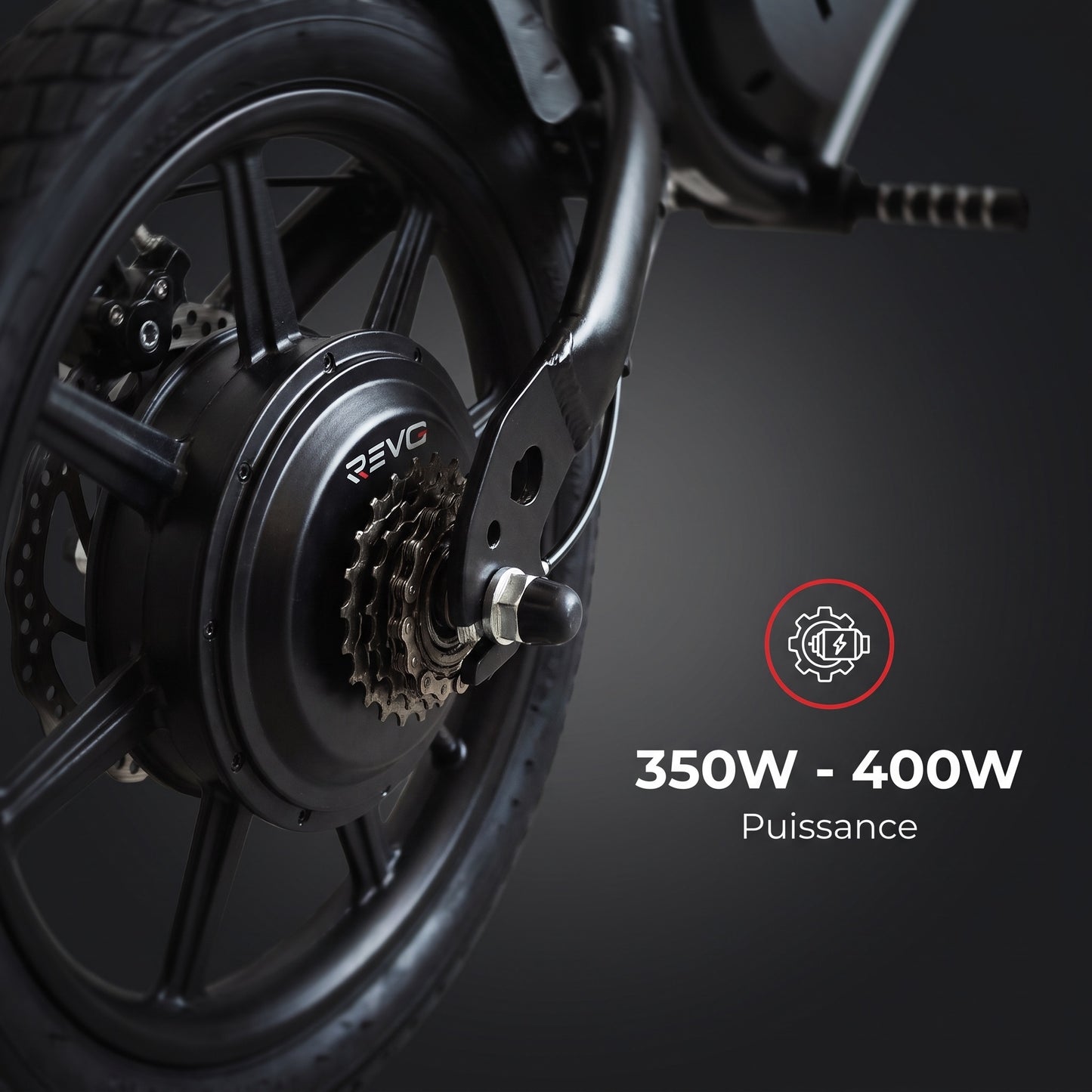 Draisienne Électrique REVO Volt – 350 W – Autonomie 15 à 20 km – Batterie 36V – Pliable – Freins à Disque Avant/Arrière