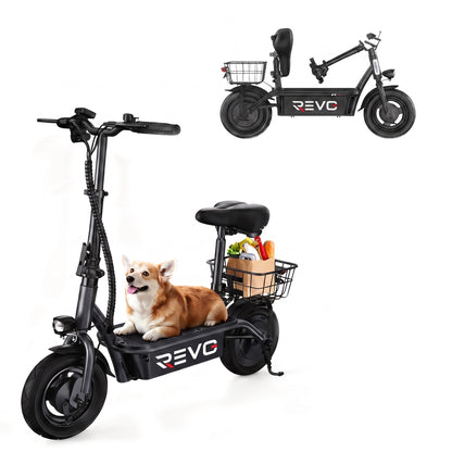 Trottinette Électrique REVO Prime – 1000 W – Autonomie 55-60 km – Batterie 48V 13Ah – Siège Confort Intégré