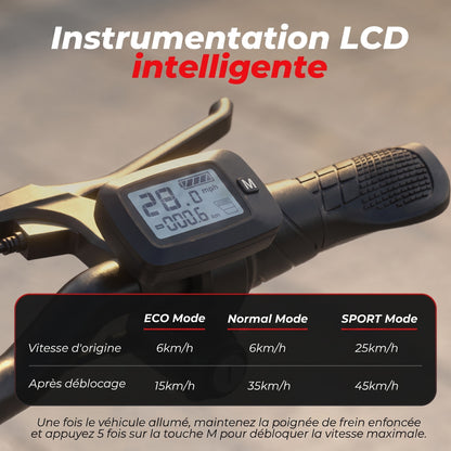 Trottinette Électrique REVO Prime – 1000 W – Autonomie 55-60 km – Batterie 48V 13Ah – Siège Confort Intégré