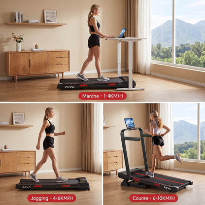Tapis de Course Pliable REVO Vantage – Moteur 3.0HP – Inclinaison Manuelle 16% – Vitesse 1-10 km/h – Télécommande