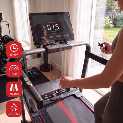 Tapis de Course Pliable REVO Vantage – Moteur 3.0HP – Inclinaison Manuelle 16% – Vitesse 1-10 km/h – Télécommande