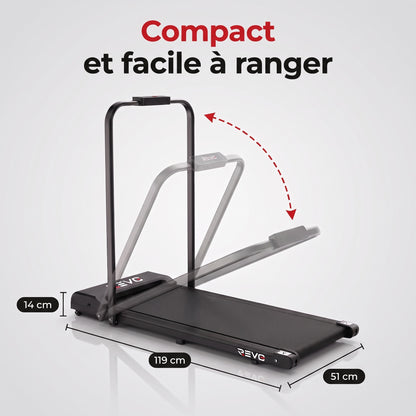 Tapis de Course Pliant REVO Flexo – 10 km/h – 2 Modes (Marche/Course) – Écran LED