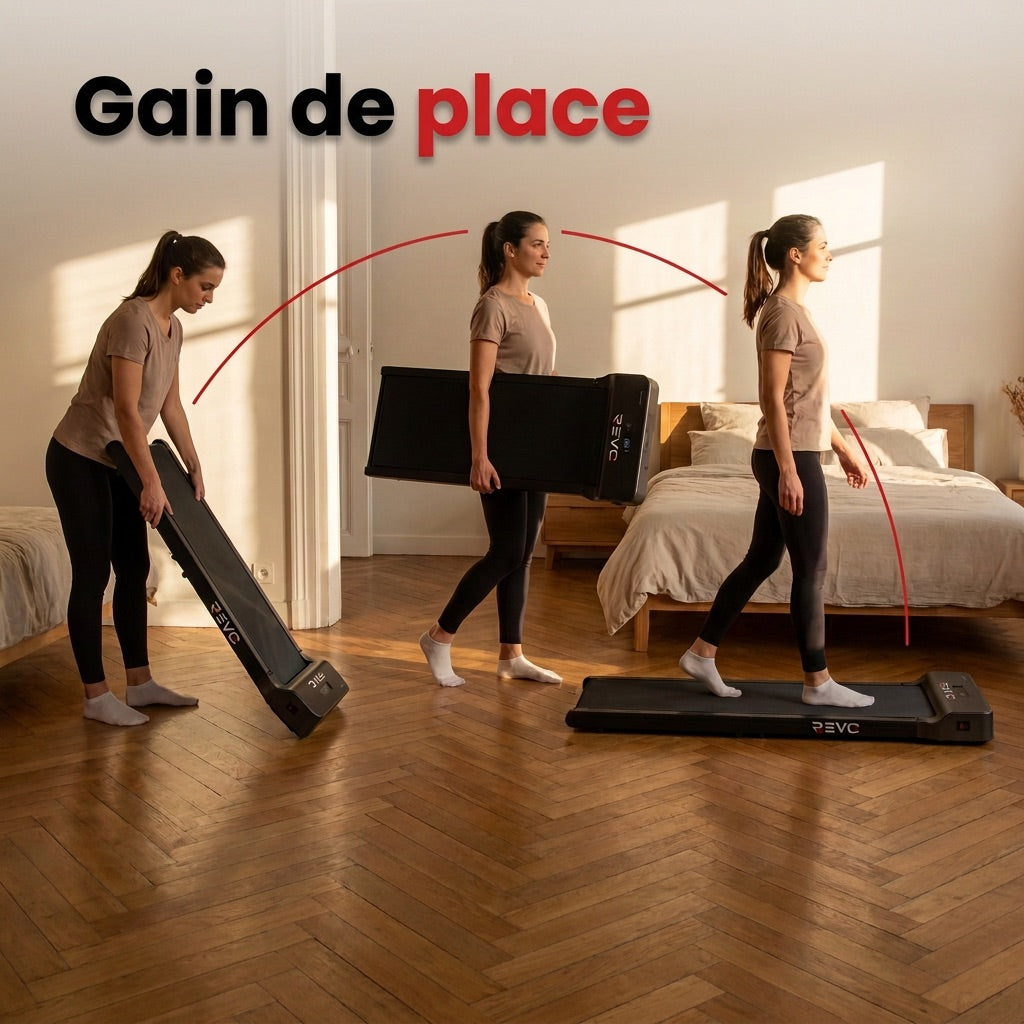 Tapis de Course Pliant REVO WalkingPad – 6 km/h – Charge 110 kg – Écran LED