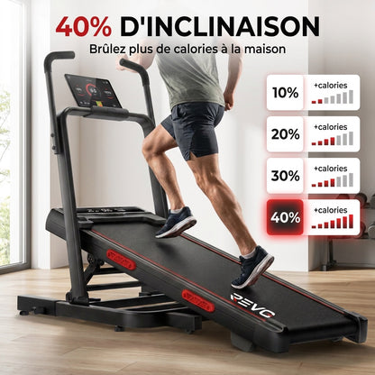 Tapis de Course Pliant REVO Summit – 10km/h – Charge 159kg – Écran LED