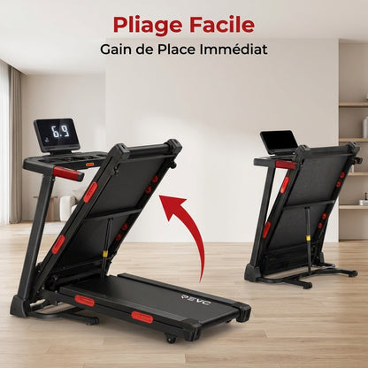 Tapis de Course REVO Elevate 15 – Inclinaison Automatique 15 % – 2,5 CV – 12 km/h – Pliable & Connecté